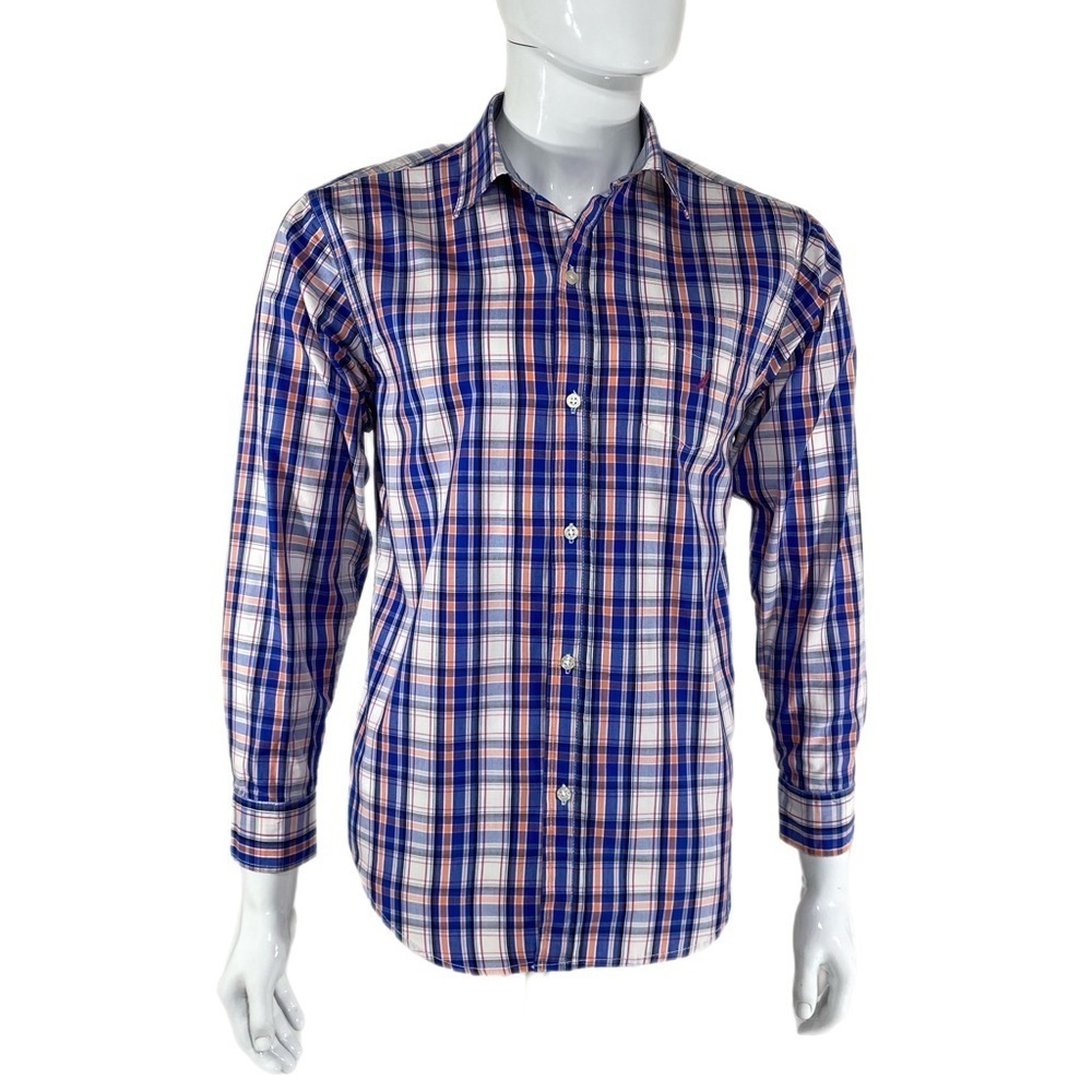 Nautica Boys Plaid Long Sleeve Button Down